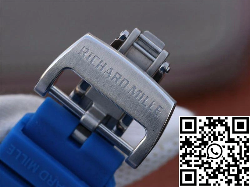 Richard Mille RM055 KV Factory White Ceramic Blue Hollow Dial