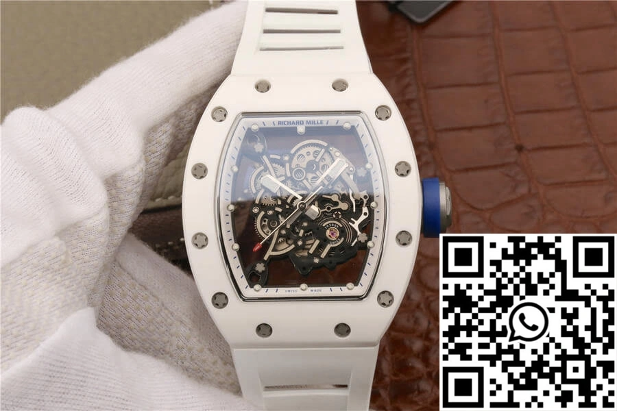 Richard Mille RM055 KV Factory White Ceramic Case