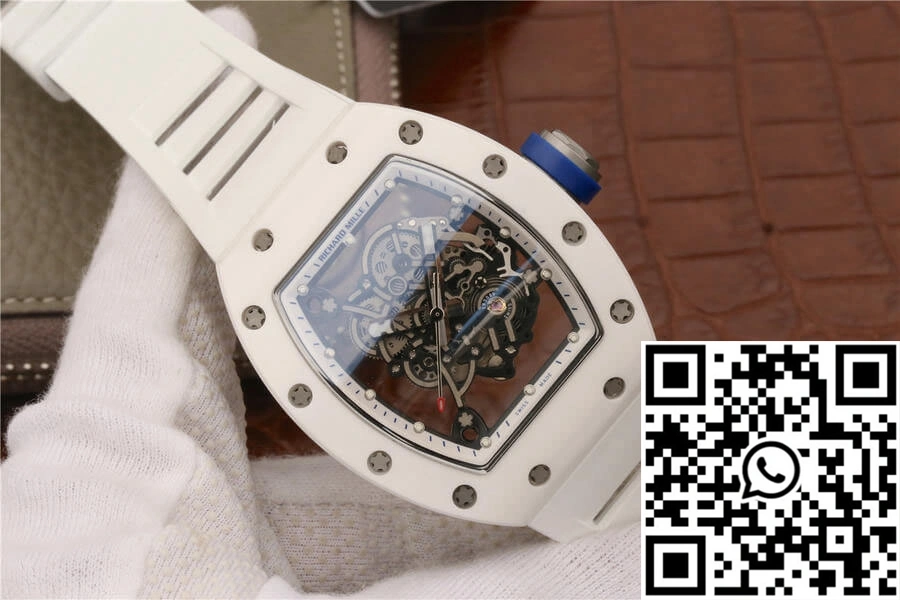 Richard Mille RM055 KV Factory White Ceramic Case