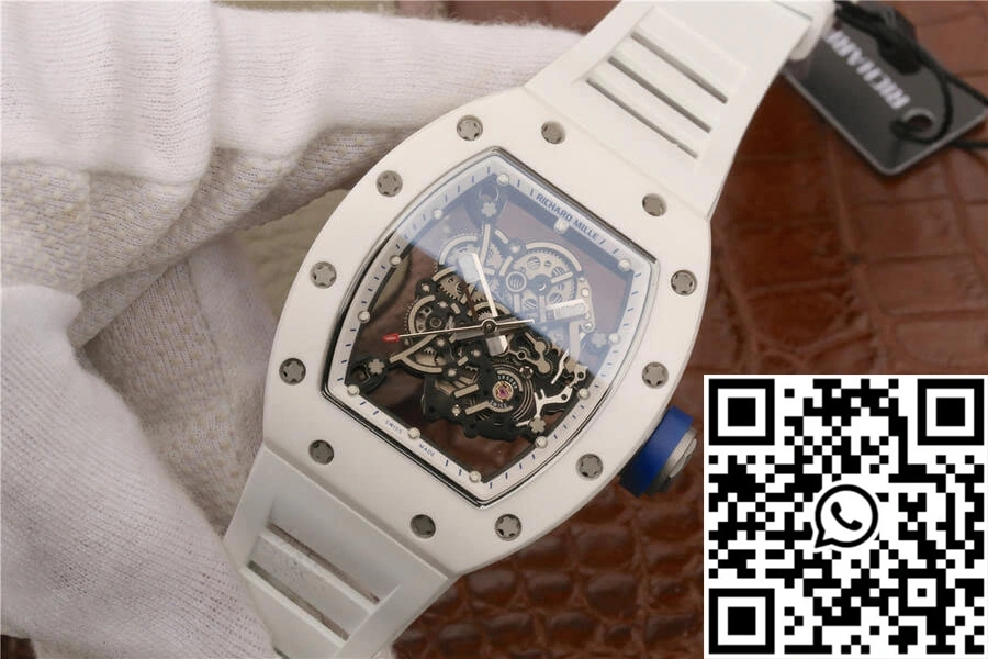 Richard Mille RM055 KV Factory White Ceramic Case