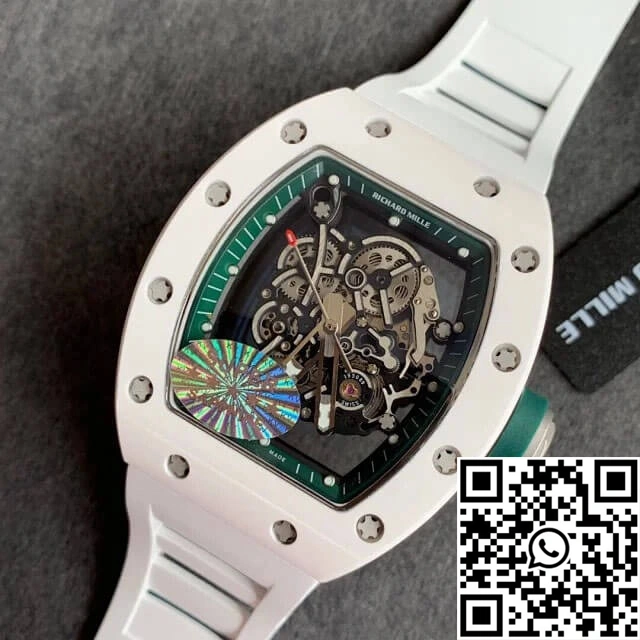 Richard Mille RM055 KV Factory White Ceramic Skeleton Dial
