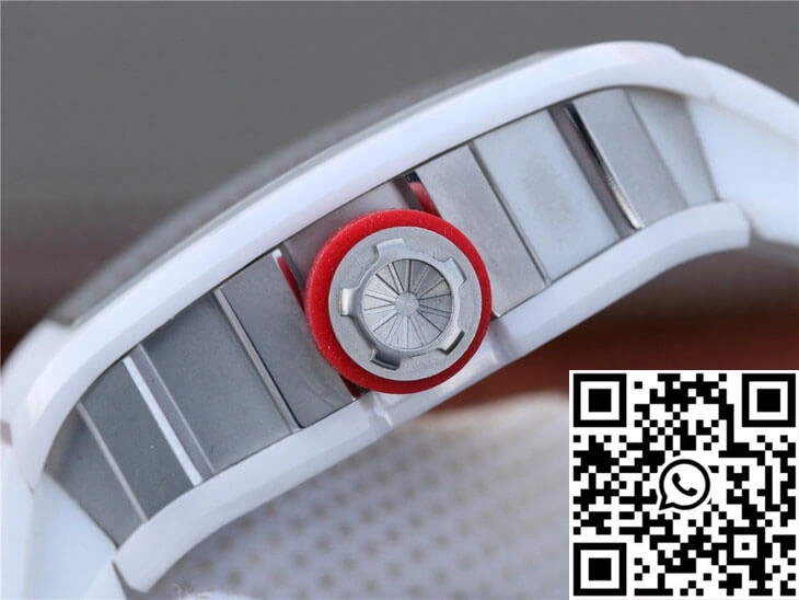 Richard Mille RM055 KV Factory White Rubber Strap