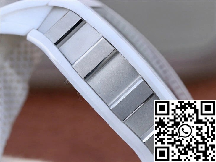 Richard Mille RM055 KV Factory White Rubber Strap