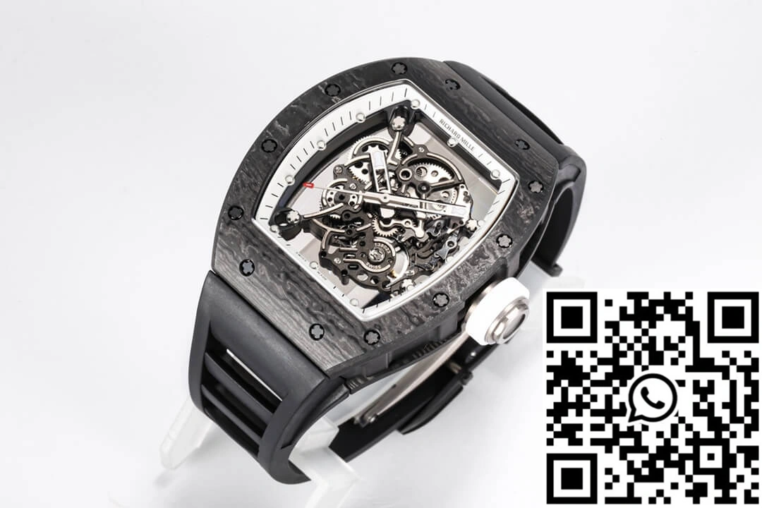 Richard Mille RM055 NTPT BBR Factory Black Rubber Strap