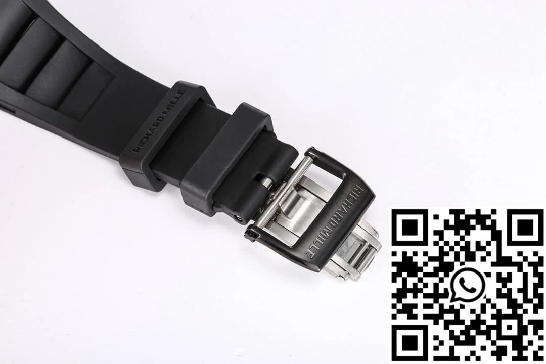 Richard Mille RM055 NTPT BBR Factory Black Rubber Strap