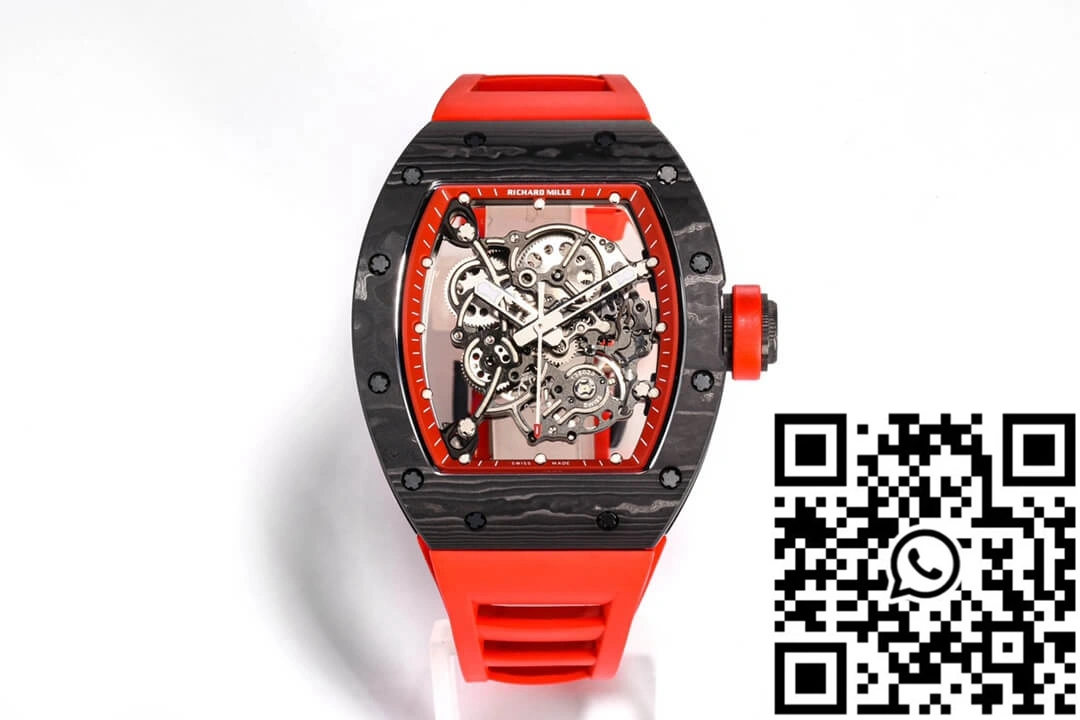 Richard Mille RM055 NTPT BBR Factory Carbon Fiber Red Strap