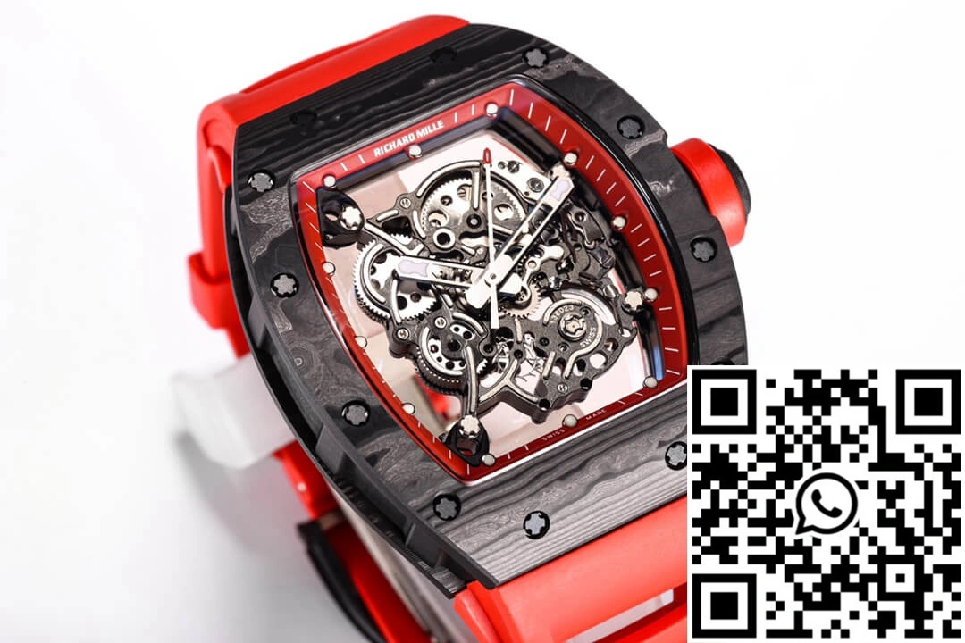 Richard Mille RM055 NTPT BBR Factory Carbon Fiber Red Strap