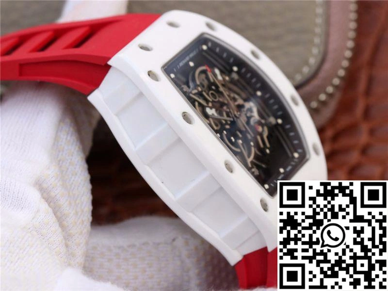 Richard Mille RM055 Red Strap KV Factory Skeleton Dial