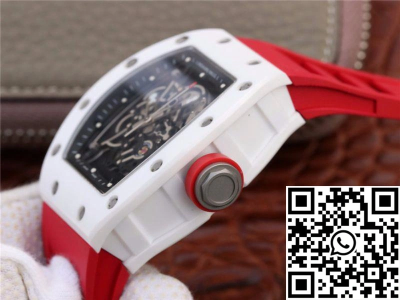 Richard Mille RM055 Red Strap KV Factory Skeleton Dial