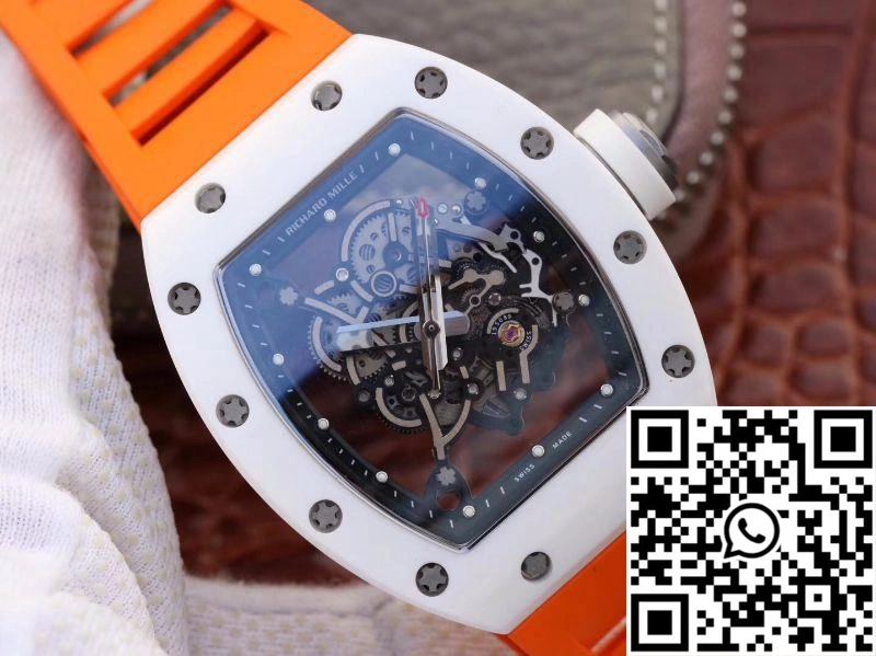 Richard Mille RM055 Skeleton Dial Orange Strap KV Factory V2