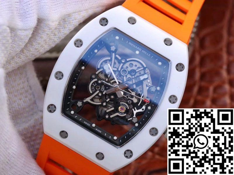 Richard Mille RM055 Skeleton Dial Orange Strap KV Factory V2