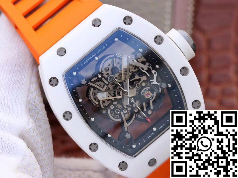 Richard Mille RM055 Skeleton Dial Orange Strap KV Factory V2