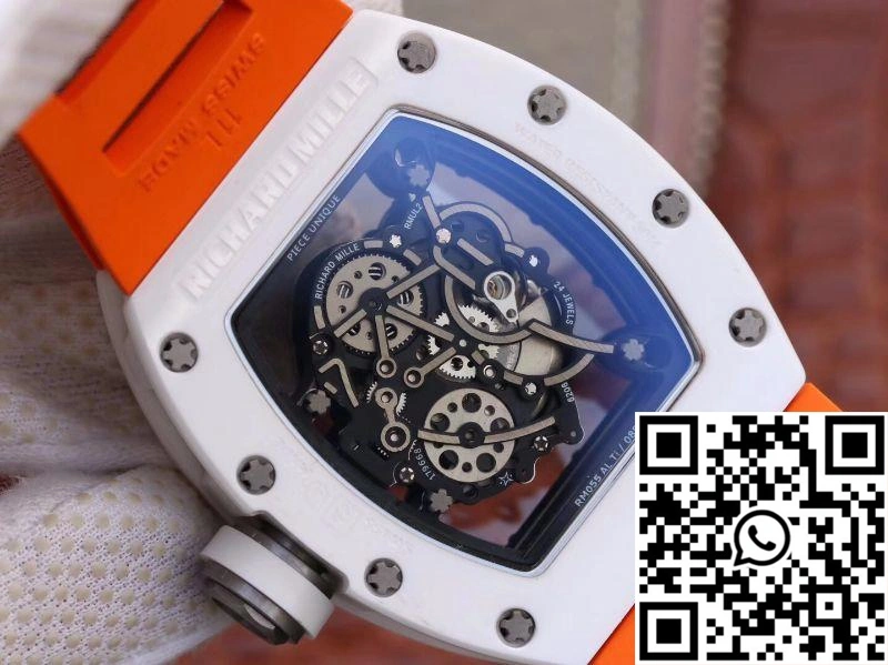 Richard Mille RM055 Skeleton Dial Orange Strap KV Factory V2