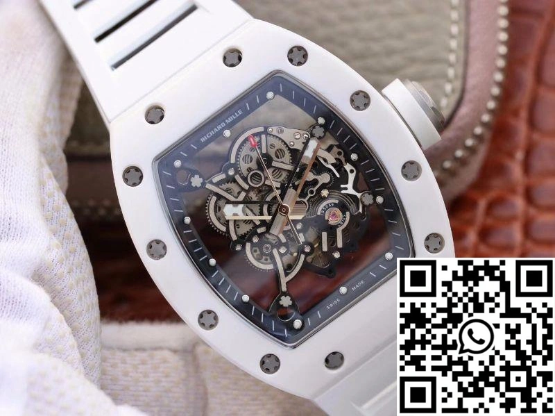 Richard Mille RM055 White Ceramic Skeleton Dial KV Factory V2