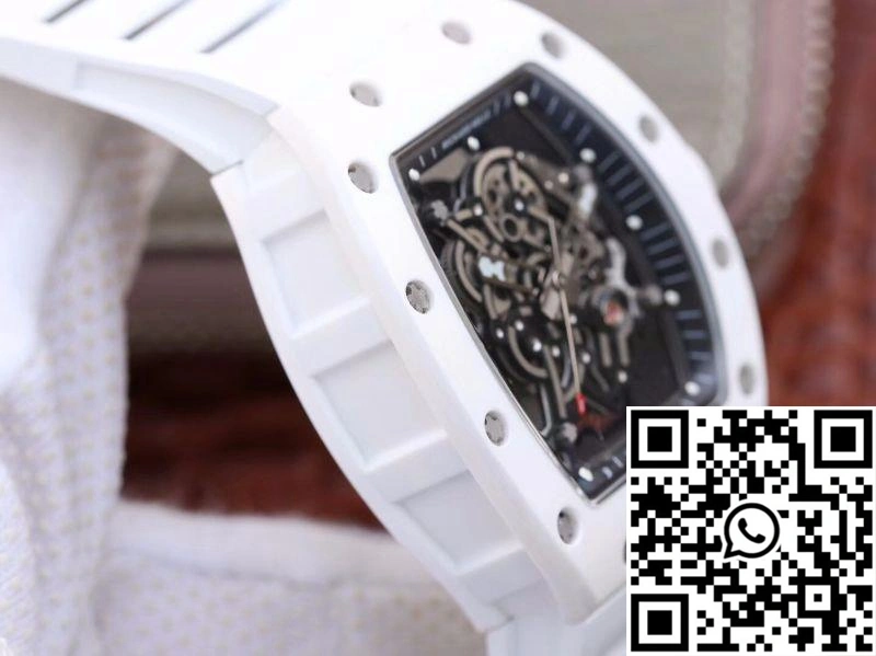 Richard Mille RM055 White Ceramic Skeleton Dial KV Factory V2