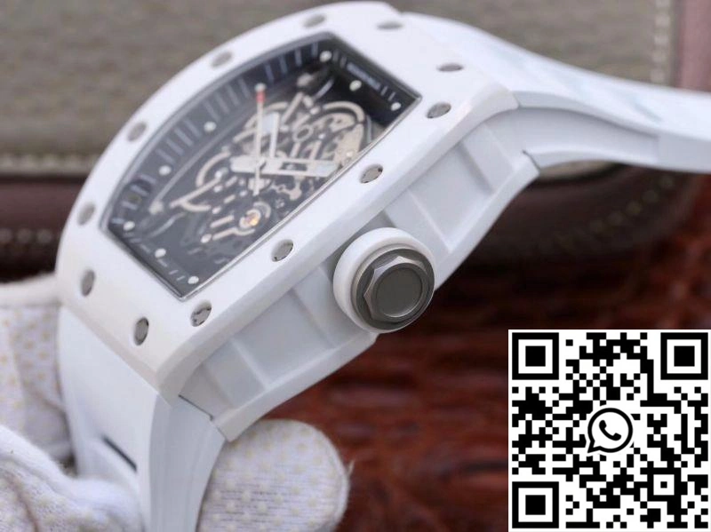 Richard Mille RM055 White Ceramic Skeleton Dial KV Factory V2