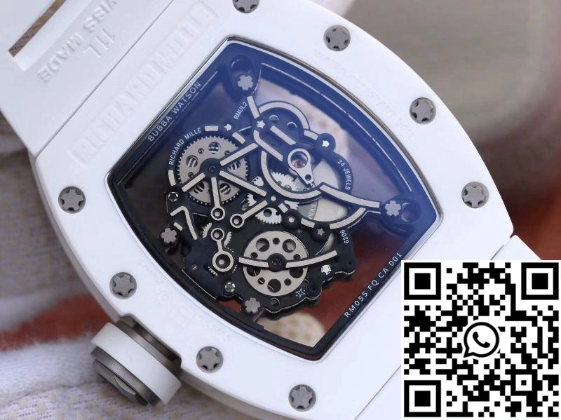 Richard Mille RM055 White Ceramic Skeleton Dial KV Factory V2