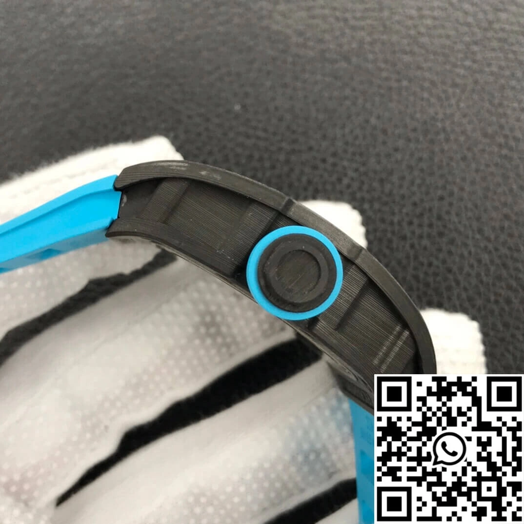 Richard Mille RM055 ZF Factory Blue Rubber Strap