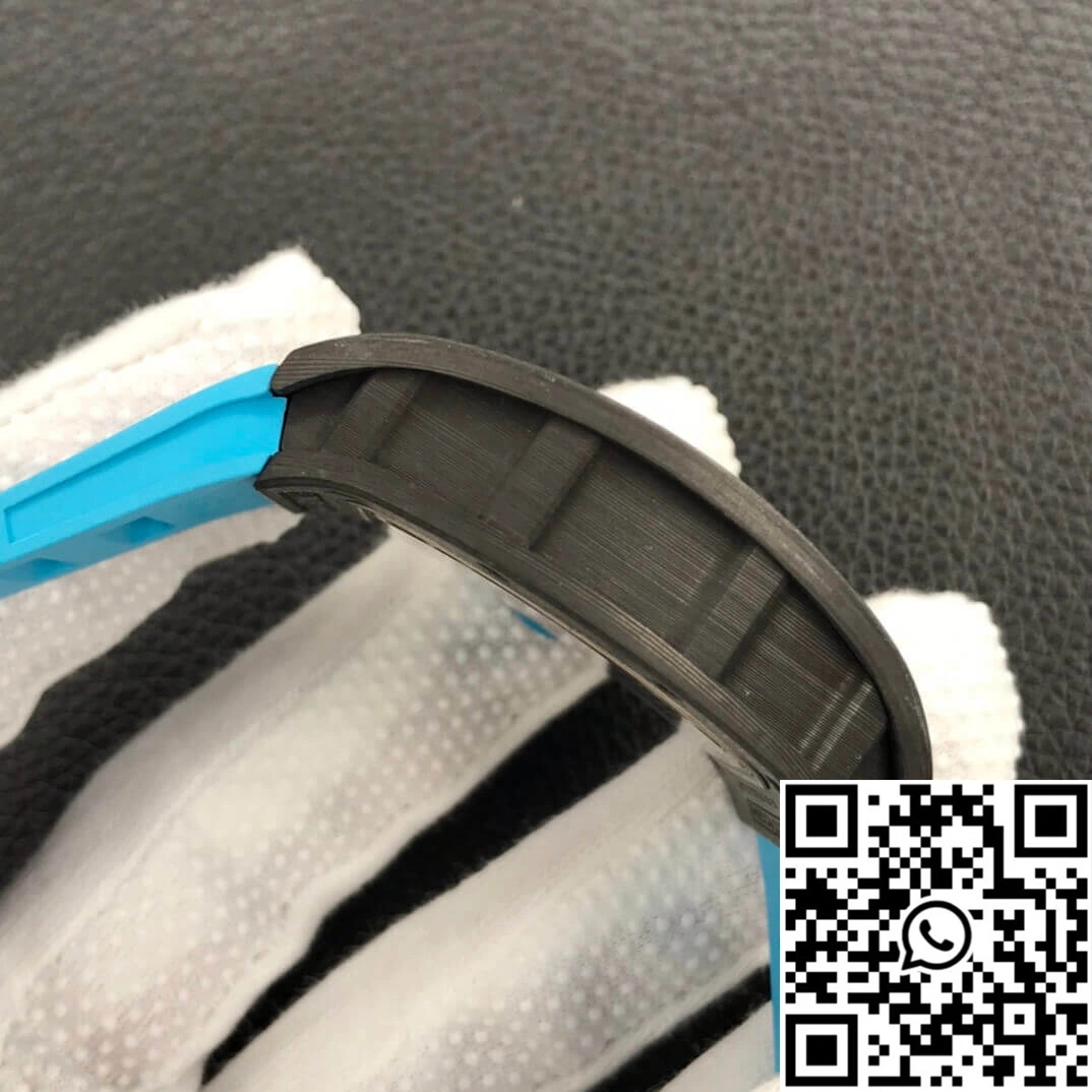 Richard Mille RM055 ZF Factory Blue Rubber Strap
