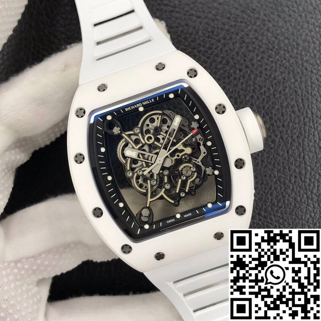 Richard Mille RM055 ZF Factory White Ceramic