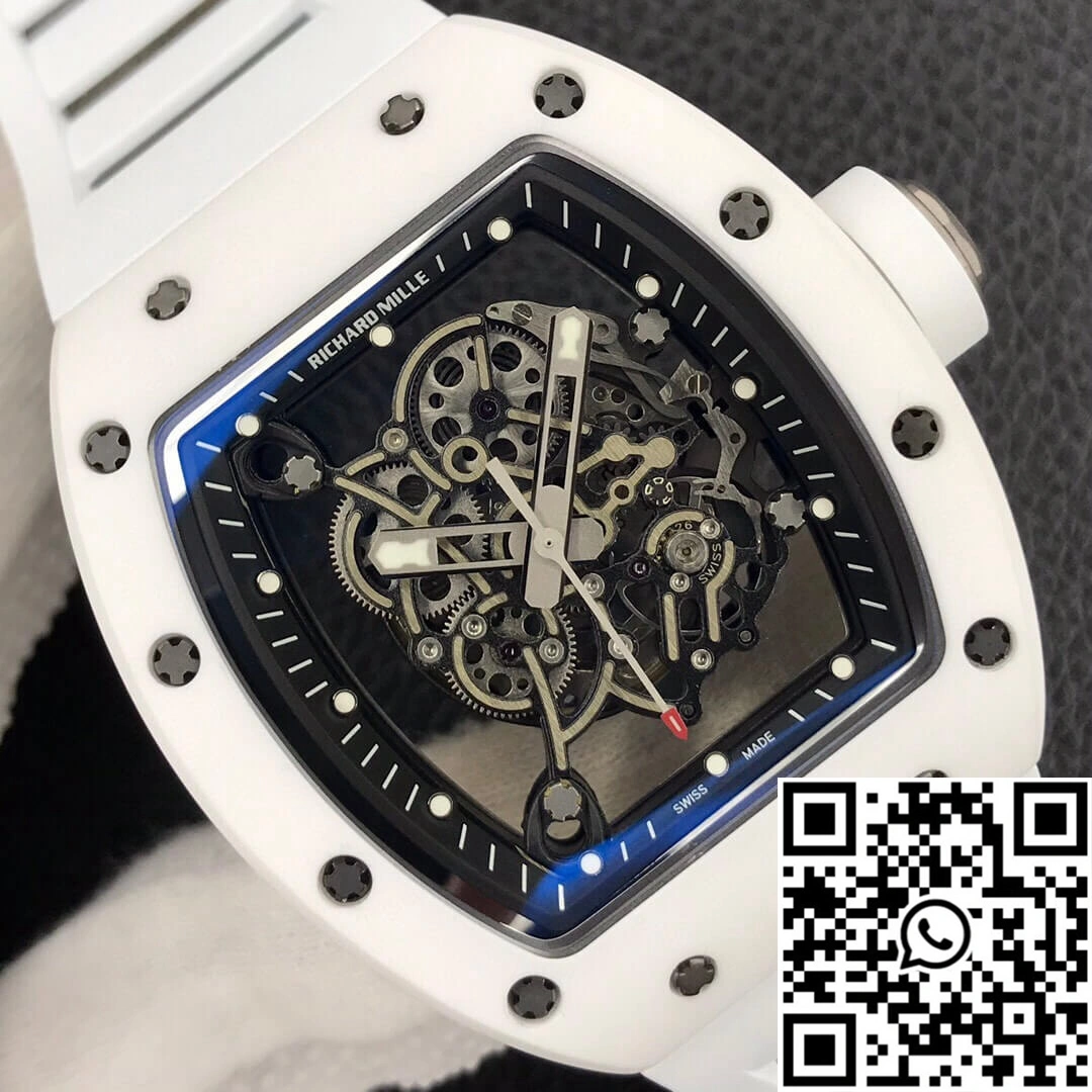 Richard Mille RM055 ZF Factory White Ceramic