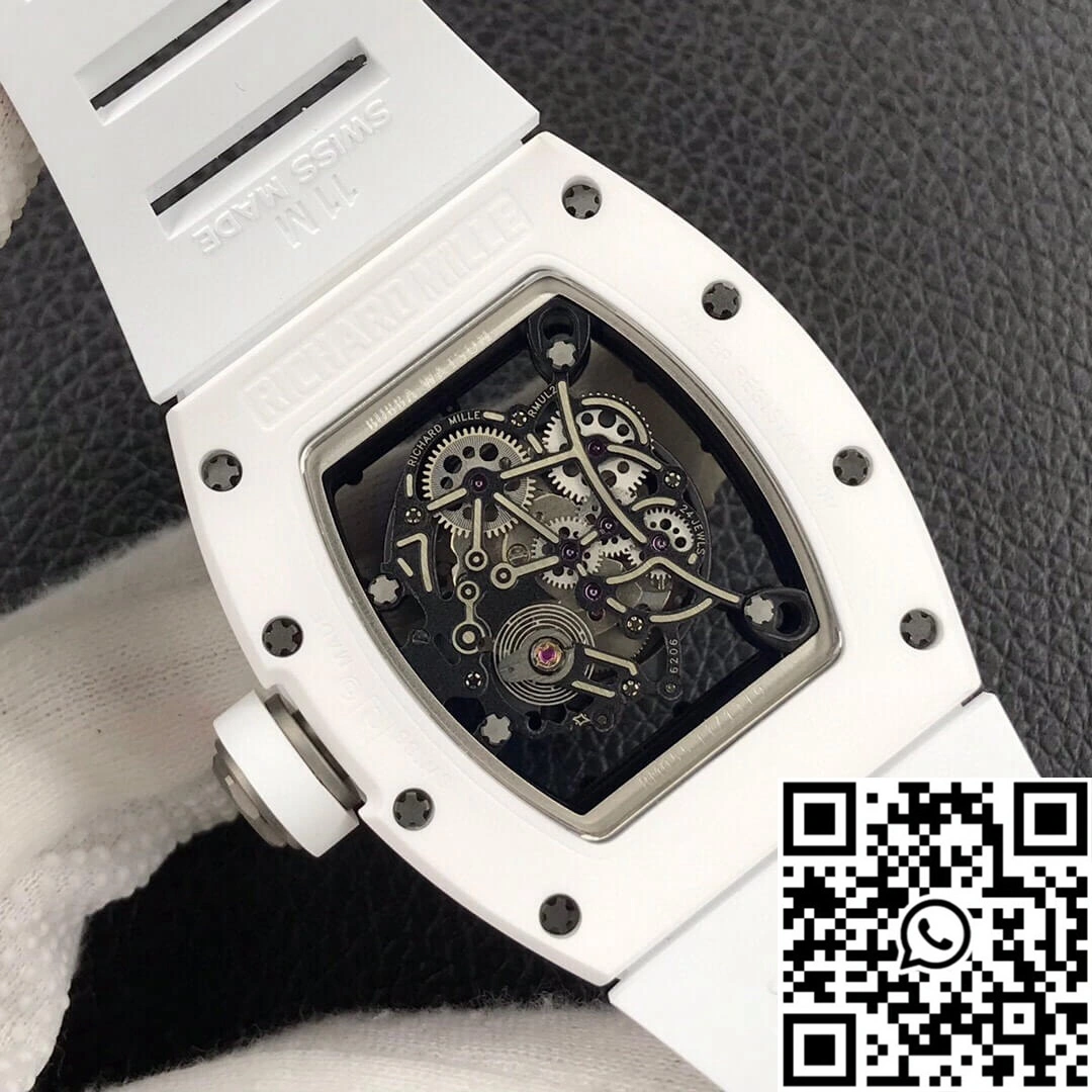 Richard Mille RM055 ZF Factory White Ceramic