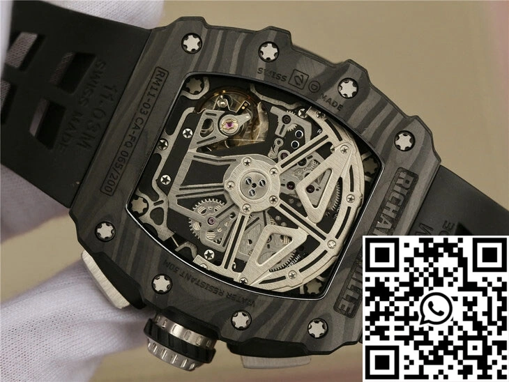 Richard Mille RM11-03 KV Factory Black Carbon Fiber Case