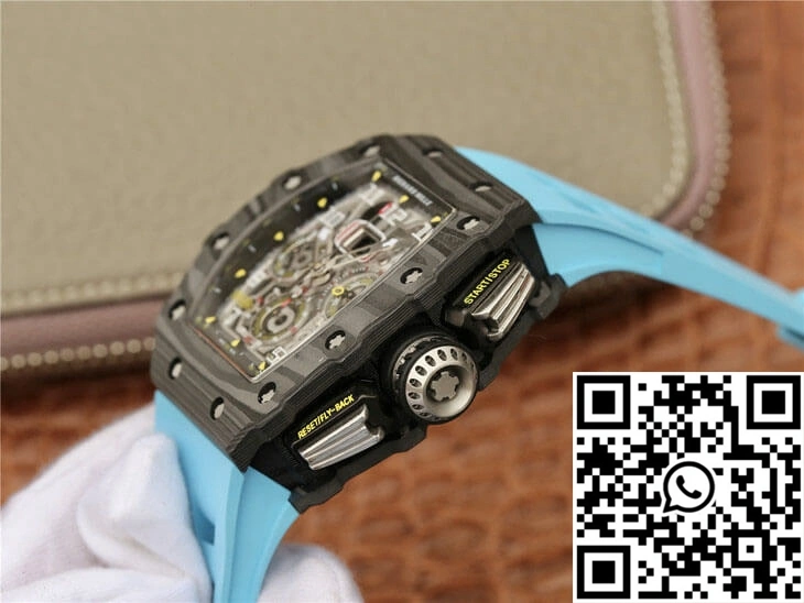 Richard Mille RM11-03 KV Factory Carbon Fiber Blue Strap
