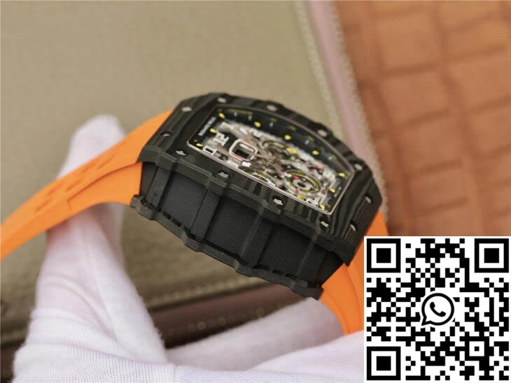 Richard Mille RM11-03 KV Factory Carbon Fiber Orange Strap