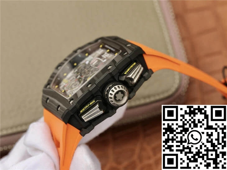 Richard Mille RM11-03 KV Factory Carbon Fiber Orange Strap