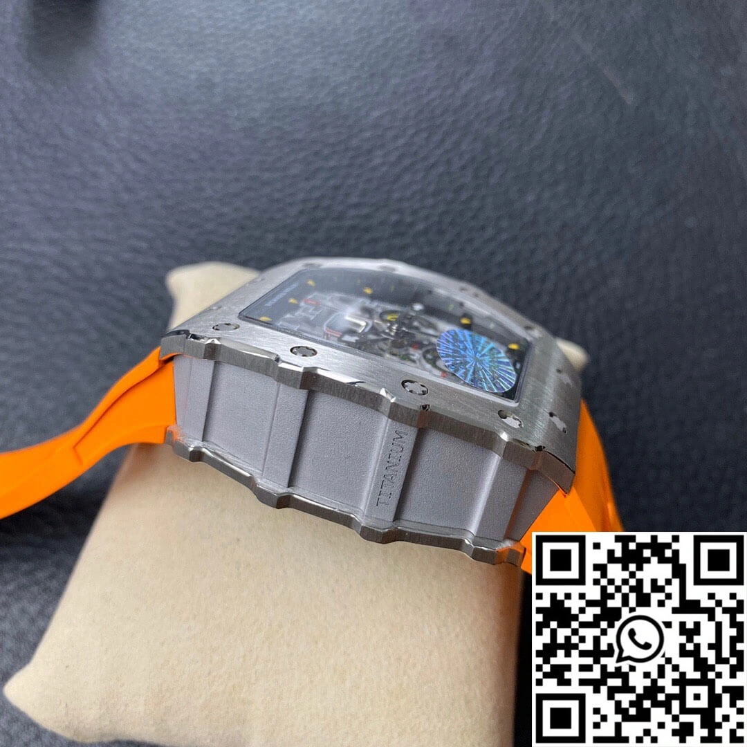 Richard Mille RM11-03 KV Factory Orange Rubber Strap