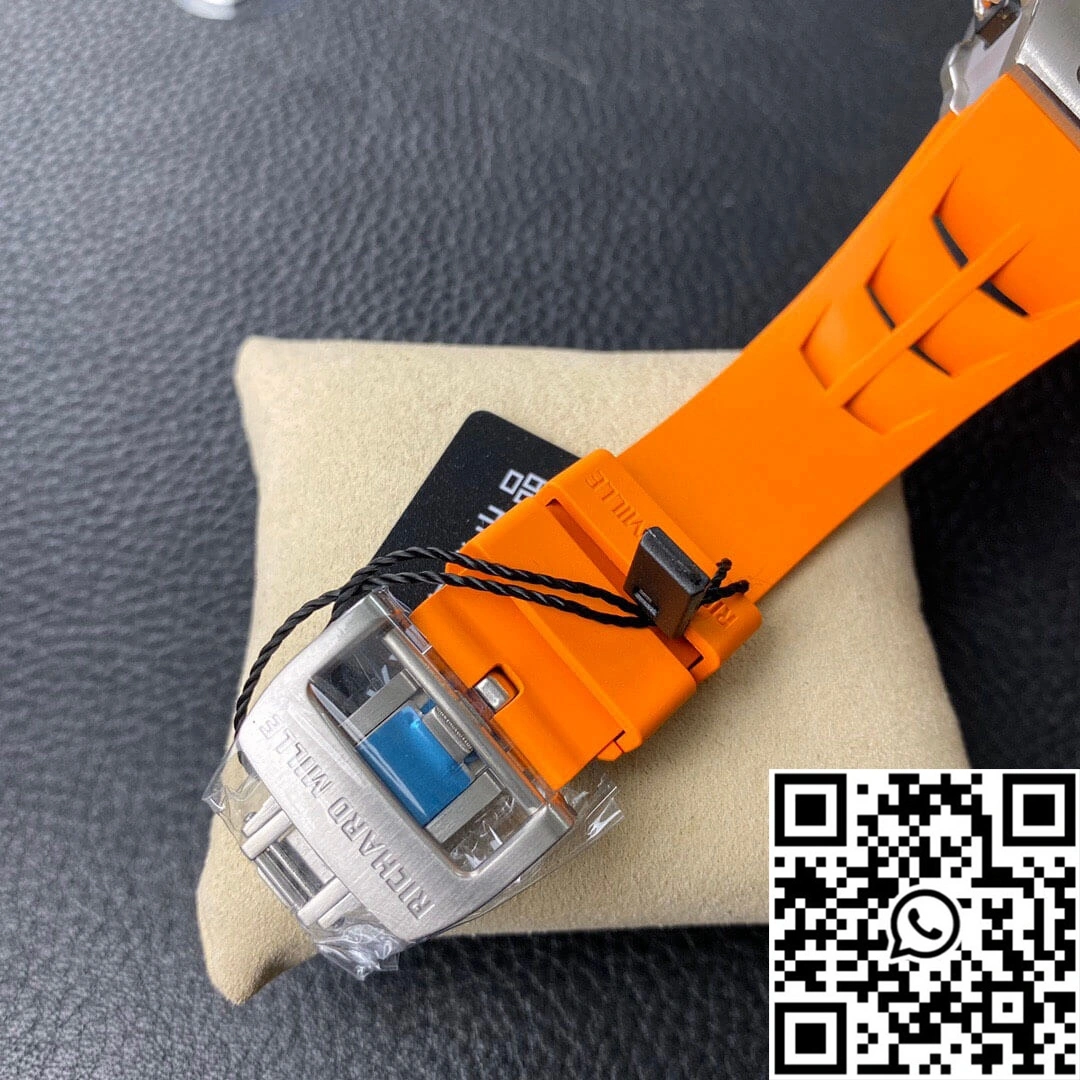 Richard Mille RM11-03 KV Factory Orange Rubber Strap