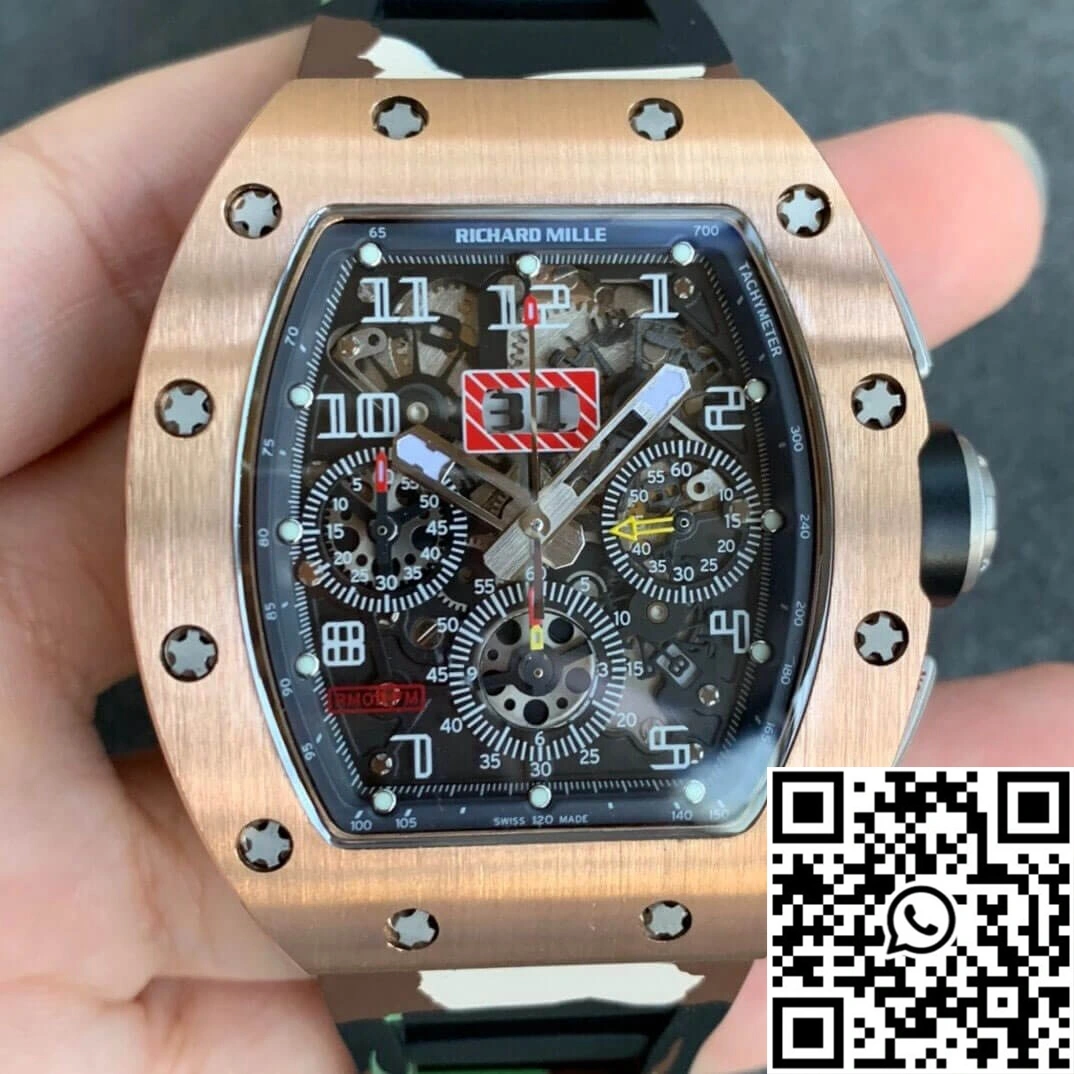 Richard Mille RM11 KV Factory Rose Gold Camouflage Strap