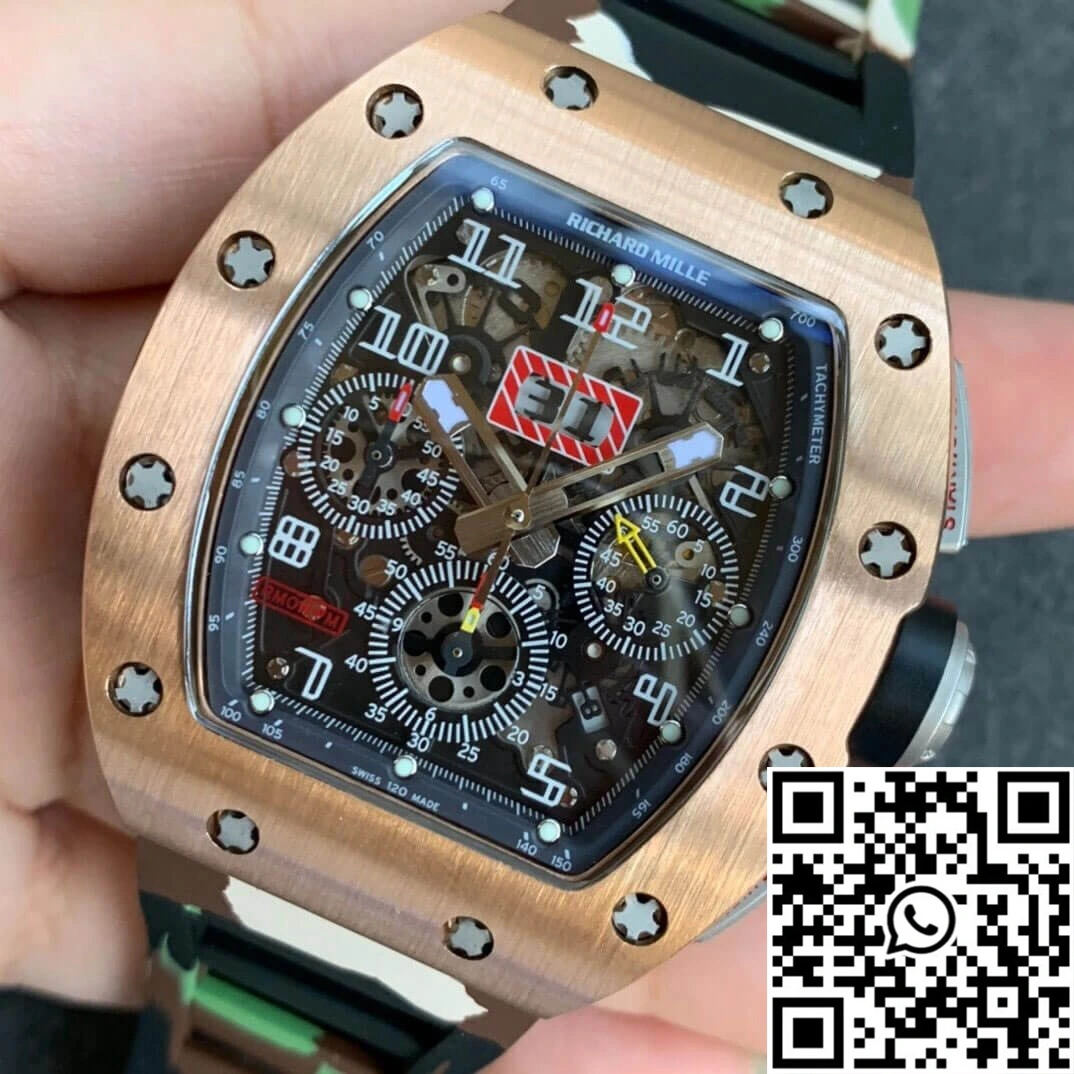 Richard Mille RM11 KV Factory Rose Gold Camouflage Strap