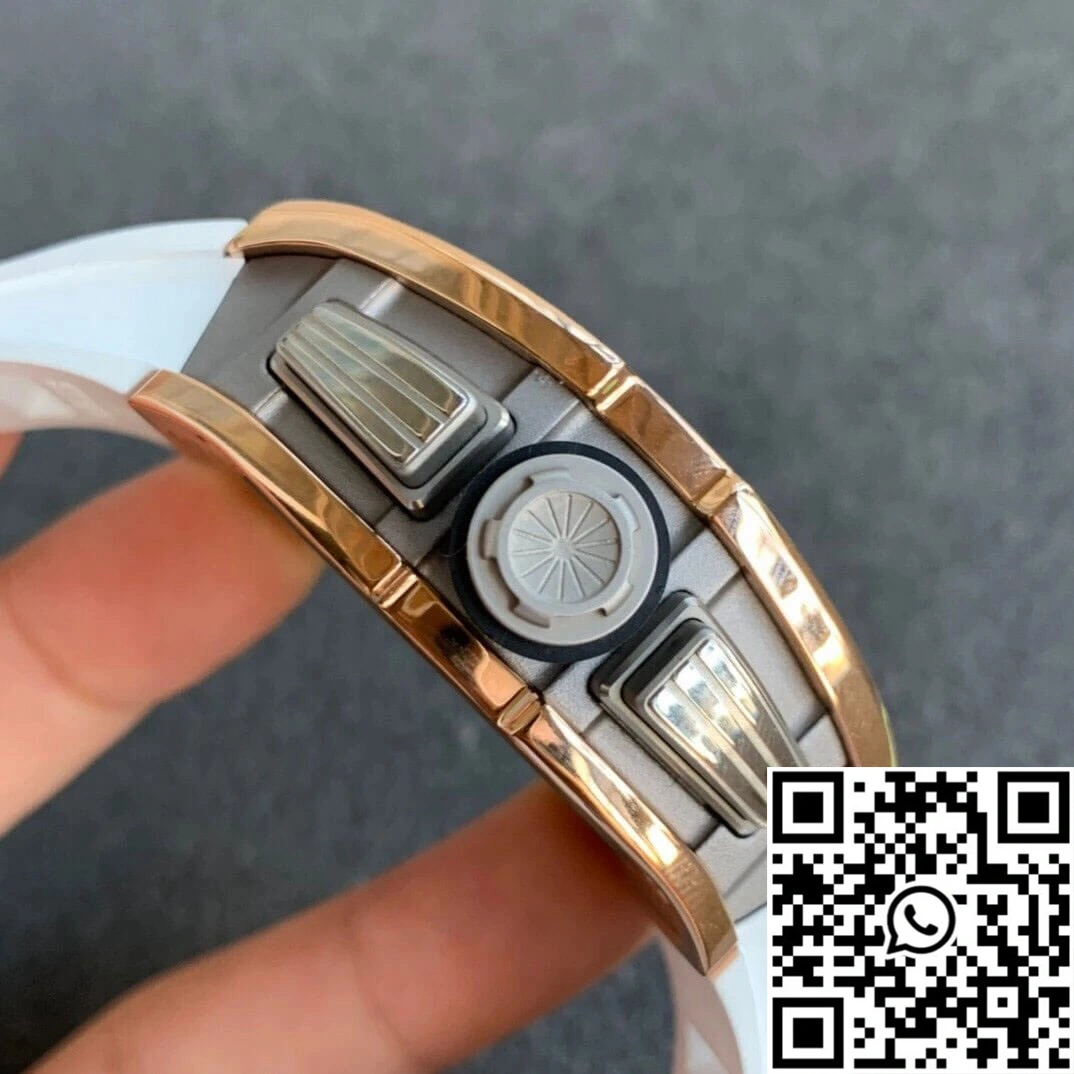 Richard Mille RM11 KV Factory Rose Gold White Strap