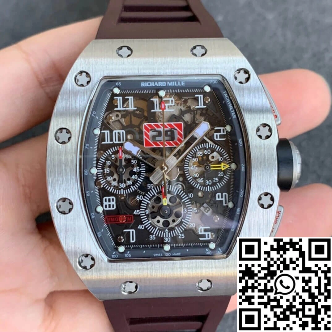 Richard Mille RM11 KV Factory Titanium Brown Strap