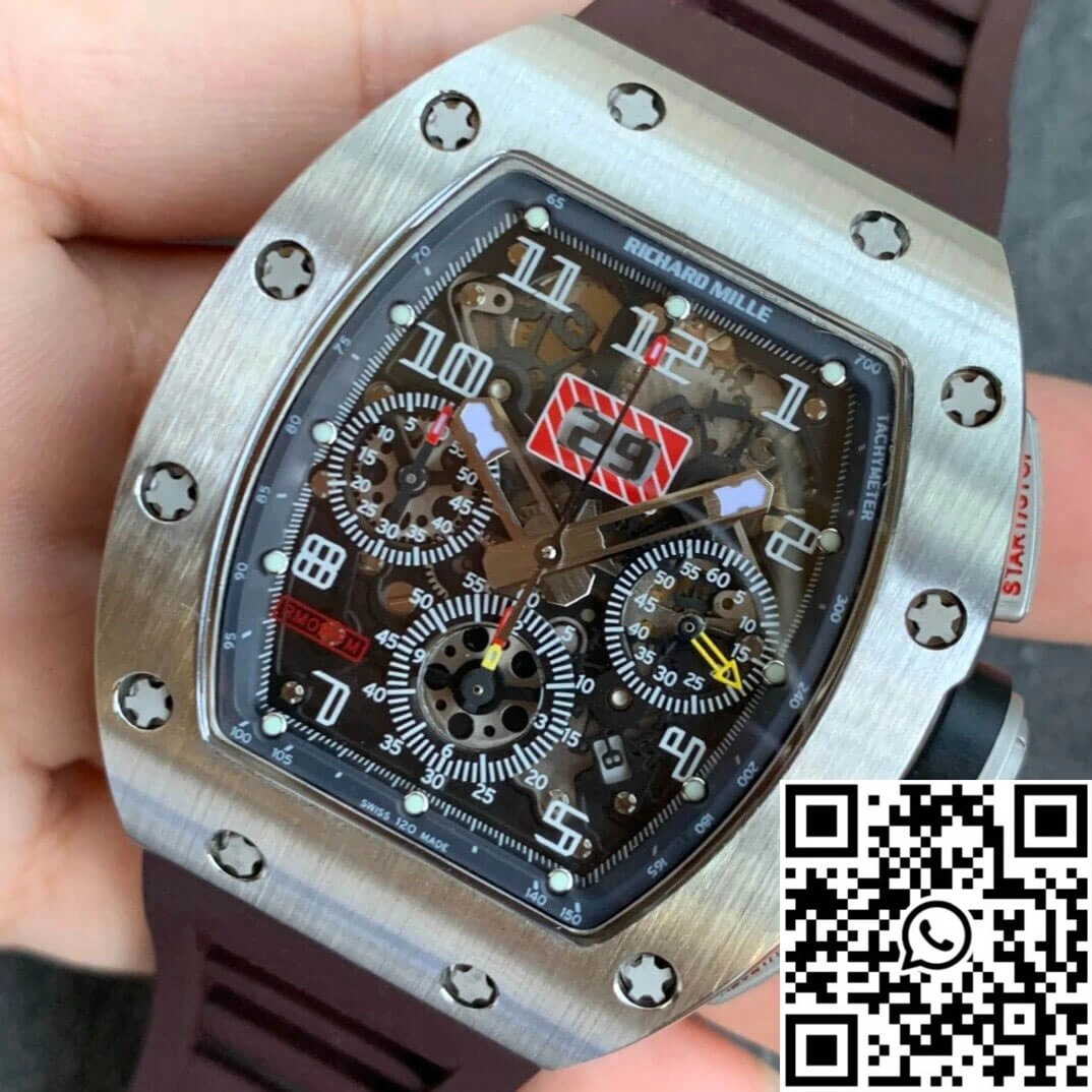 Richard Mille RM11 KV Factory Titanium Brown Strap