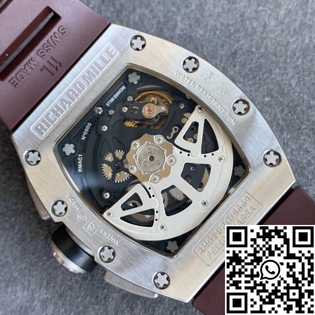 Richard Mille RM11 KV Factory Titanium Brown Strap