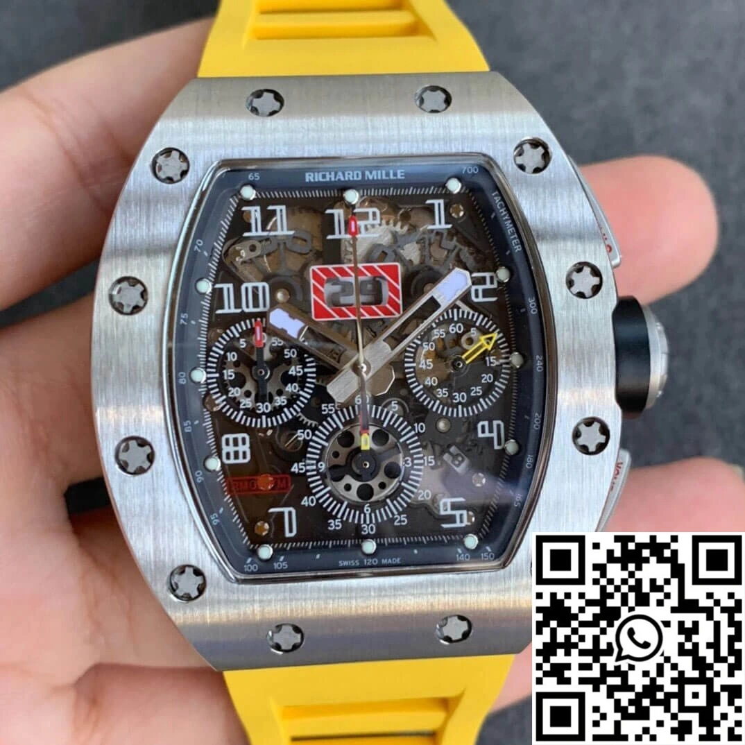 Richard Mille RM11 KV Factory Titanium Yellow Strap