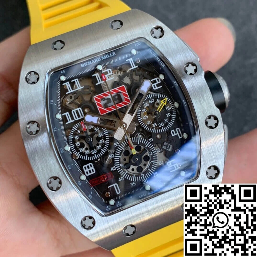Richard Mille RM11 KV Factory Titanium Yellow Strap