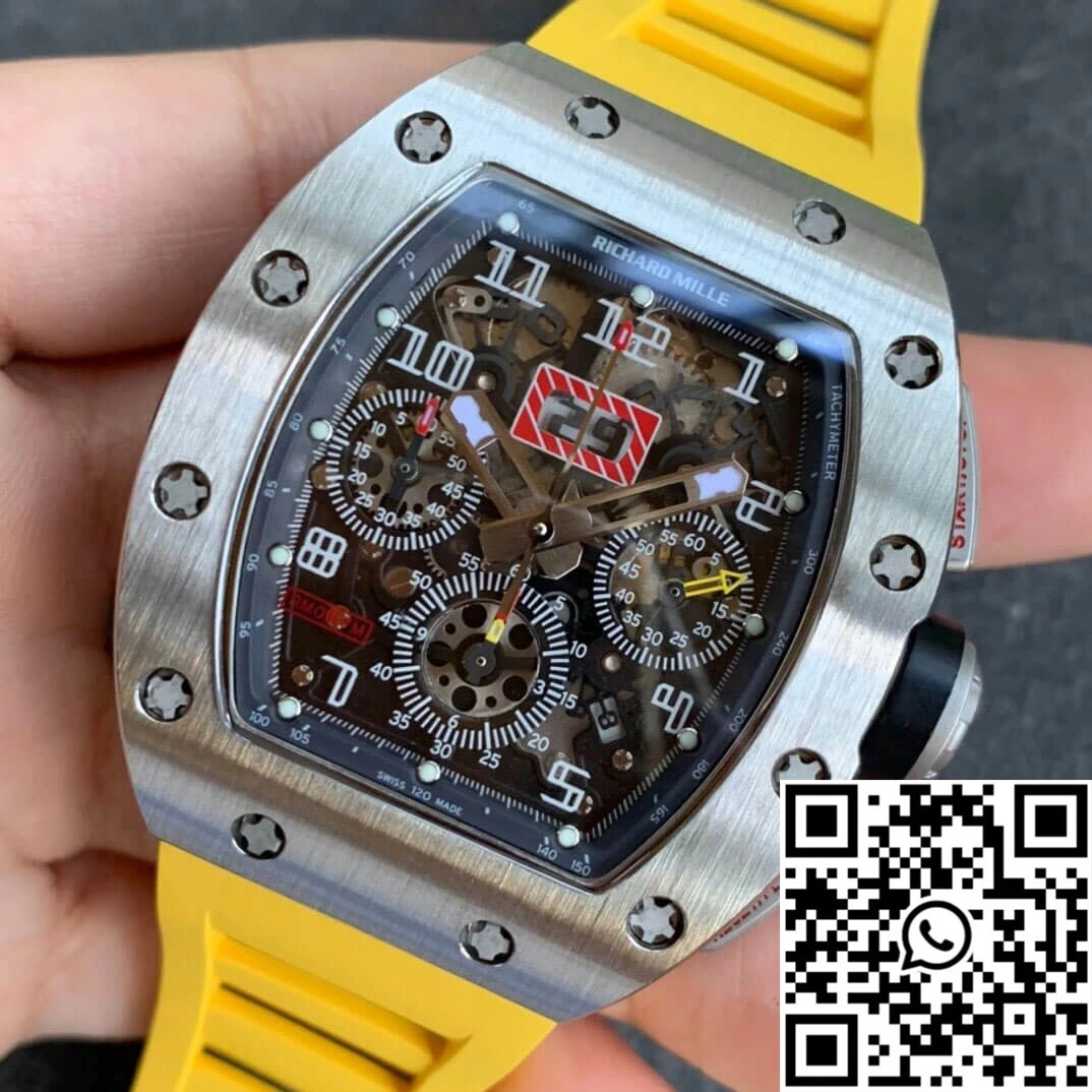 Richard Mille RM11 KV Factory Titanium Yellow Strap
