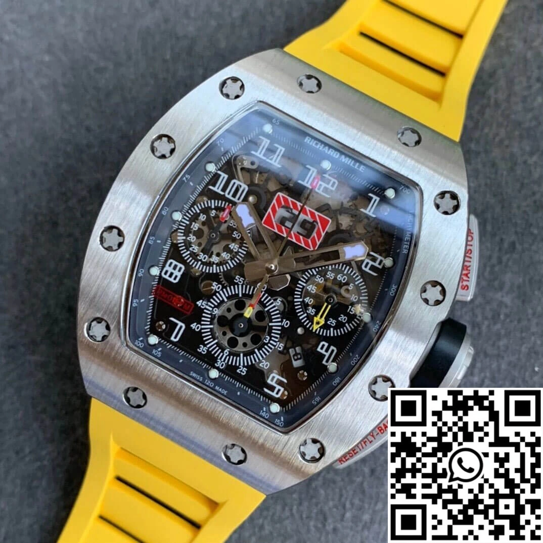 Richard Mille RM11 KV Factory Titanium Yellow Strap