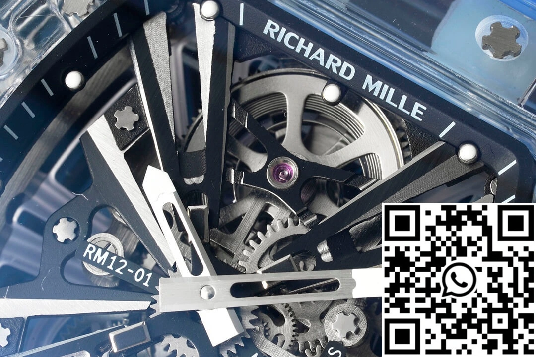 Richard Mille RM12-01 RM Factory Tourbillon Transparent Version Blue Strap