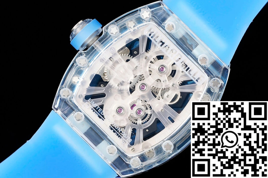 Richard Mille RM12-01 RM Factory Tourbillon Transparent Version Blue Strap