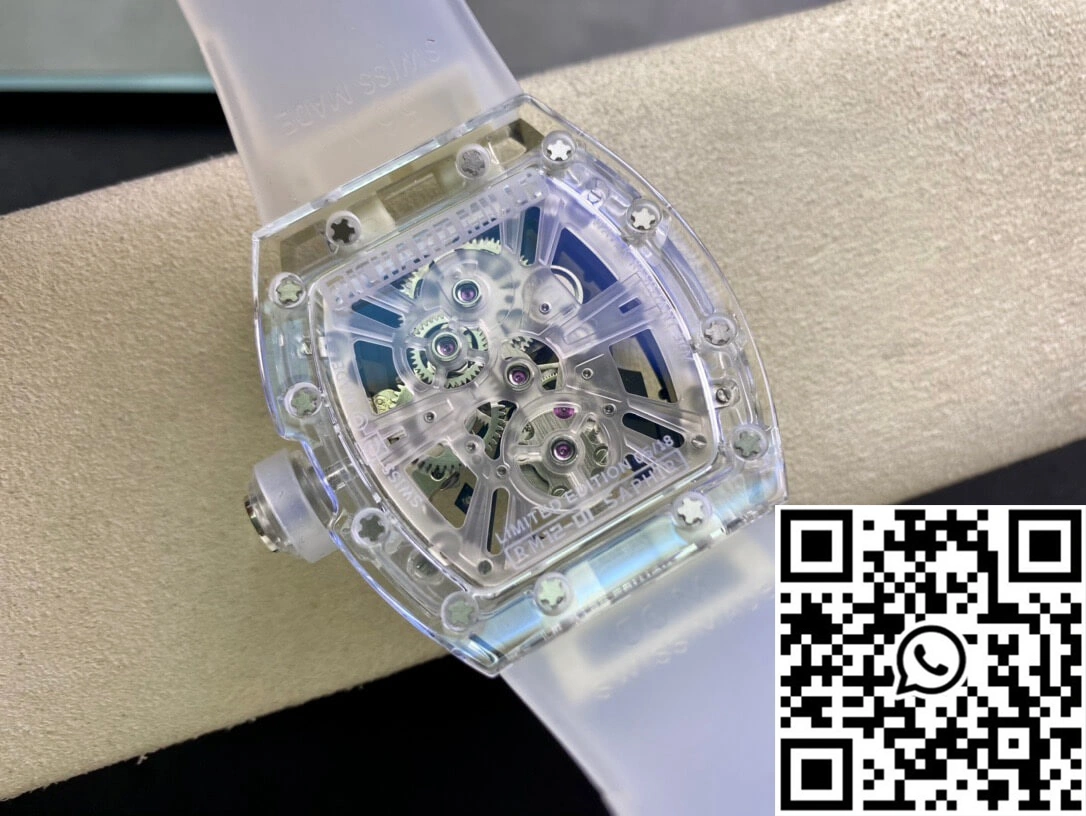 Richard Mille RM12-01 RM Factory Tourbillon Transparent Version Rubber Strap