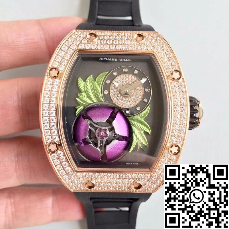 Richard Mille RM19-02 KV Factory Tourbillon Fleur Magnolia Dial