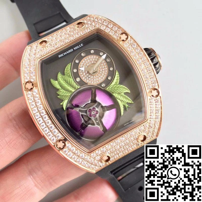 Richard Mille RM19-02 KV Factory Tourbillon Fleur Magnolia Dial