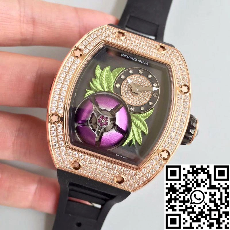 Richard Mille RM19-02 KV Factory Tourbillon Fleur Magnolia Dial