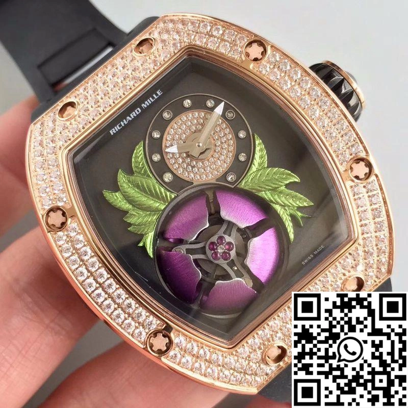 Richard Mille RM19-02 KV Factory Tourbillon Fleur Magnolia Dial