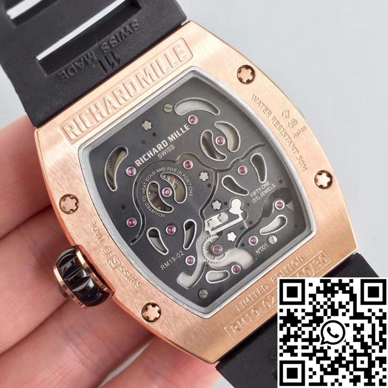 Richard Mille RM19-02 KV Factory Tourbillon Fleur Magnolia Dial